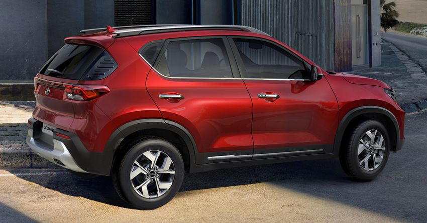 So sánh xe Kia Sonet 2021 và Toyota Raize 2021: Thân xe Kia Sonet 2021 Ảnh Thân xe Kia Sonet 2021
