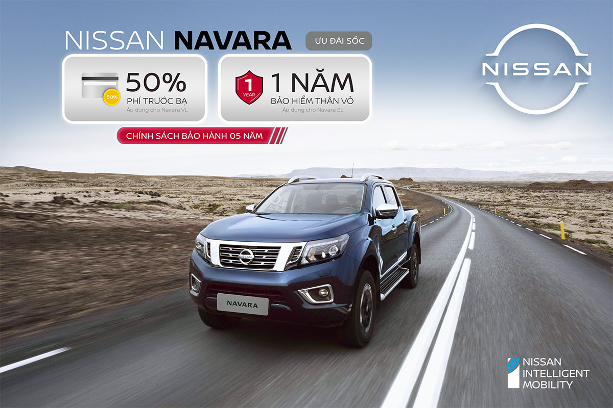 Nissan Navara ưu đãi 50% lệ phí trước bạ và tặng bảo hiểm vật chất 1