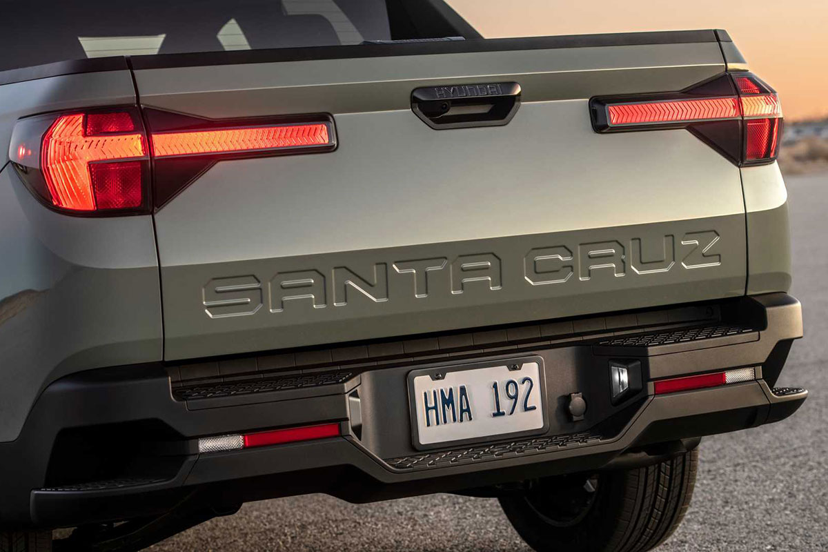 Ảnh Đuôi xe Hyundai Santa Cruz 2022