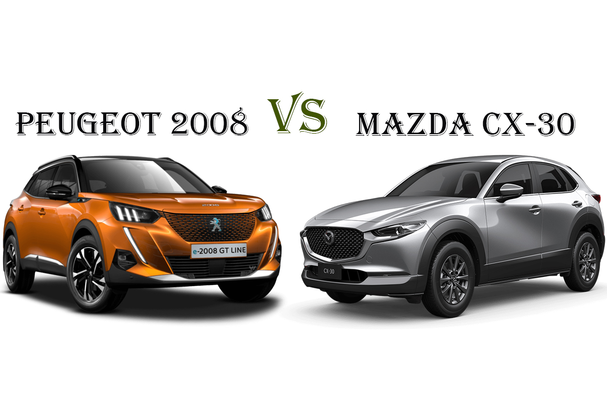 So sánh xe Peugeot 2008 2021 và Mazda CX-30 2021: a1