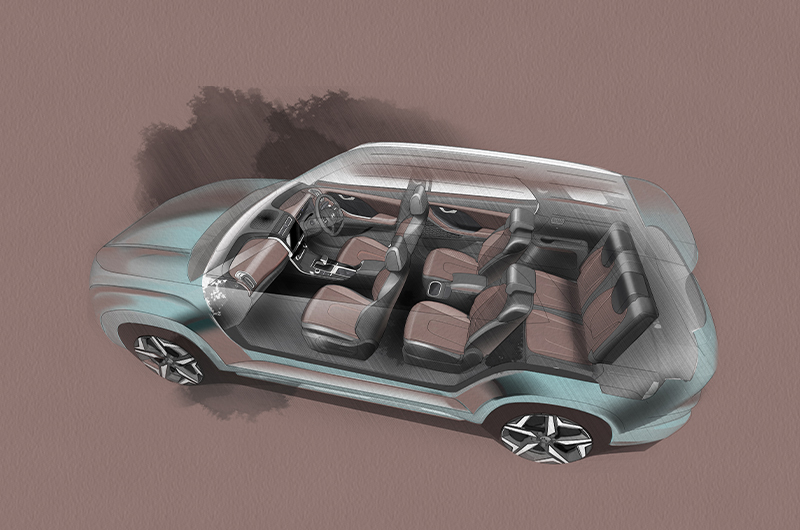 SUV Hyundai Alcazar mạnh mẽ và rộng rãi.