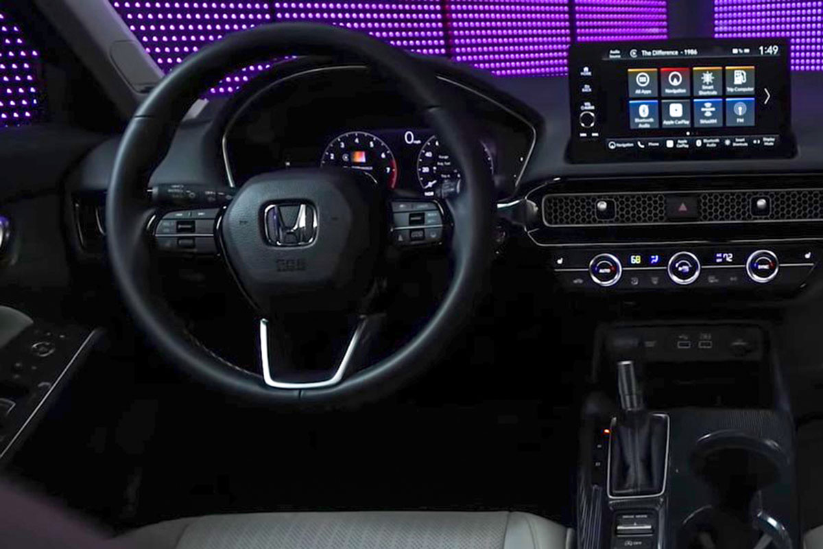 Đánh giá xe Honda Civic 2022: Vô-lăng Ảnh Vô-lăng xe Honda Civic 2022