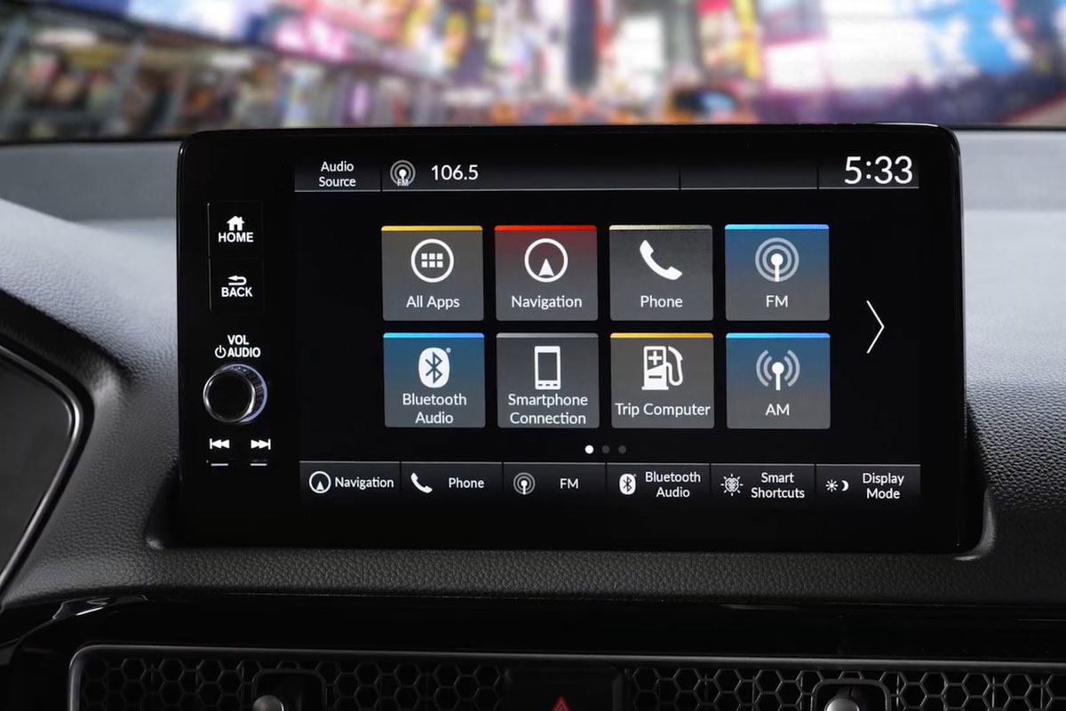 Đánh giá xe Honda Civic 2022: Màn hình Ảnh Màn hình xe Honda Civic 2022