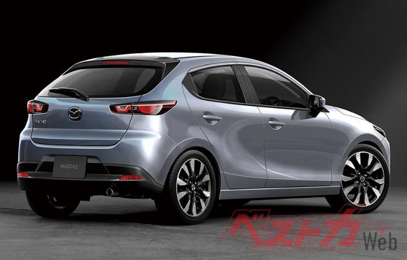 Mazda 2 Hybrid 2022 mới có thể thừa hưởng công nghệ Hybrid từ Toyota.