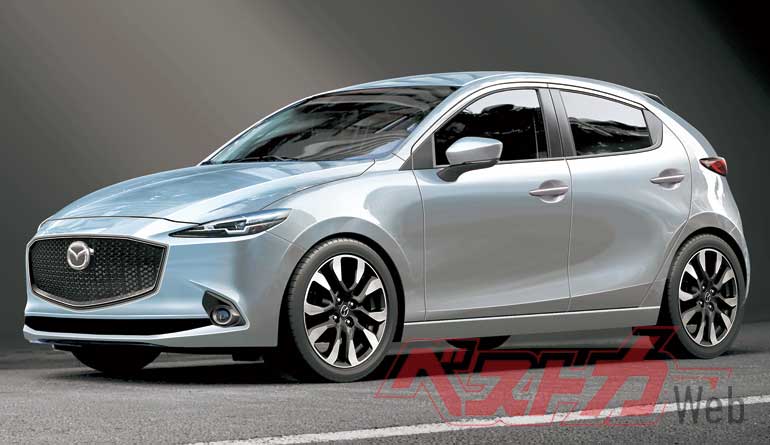 Mazda 2 Hybrid 2022 mới sẽ có thể lấy cảm hứng từ Yaris.