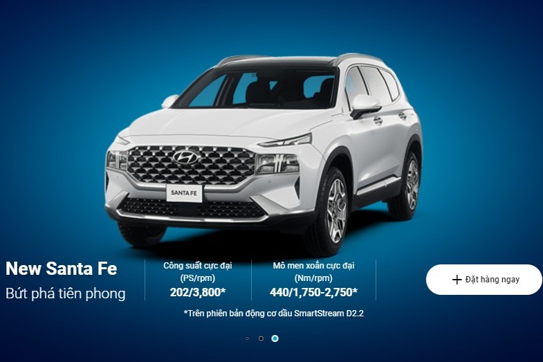 Hyundai nhận cọc Santa Fe 2021 trực tuyến, xu hướng bán ô tô online bùng nổ 1