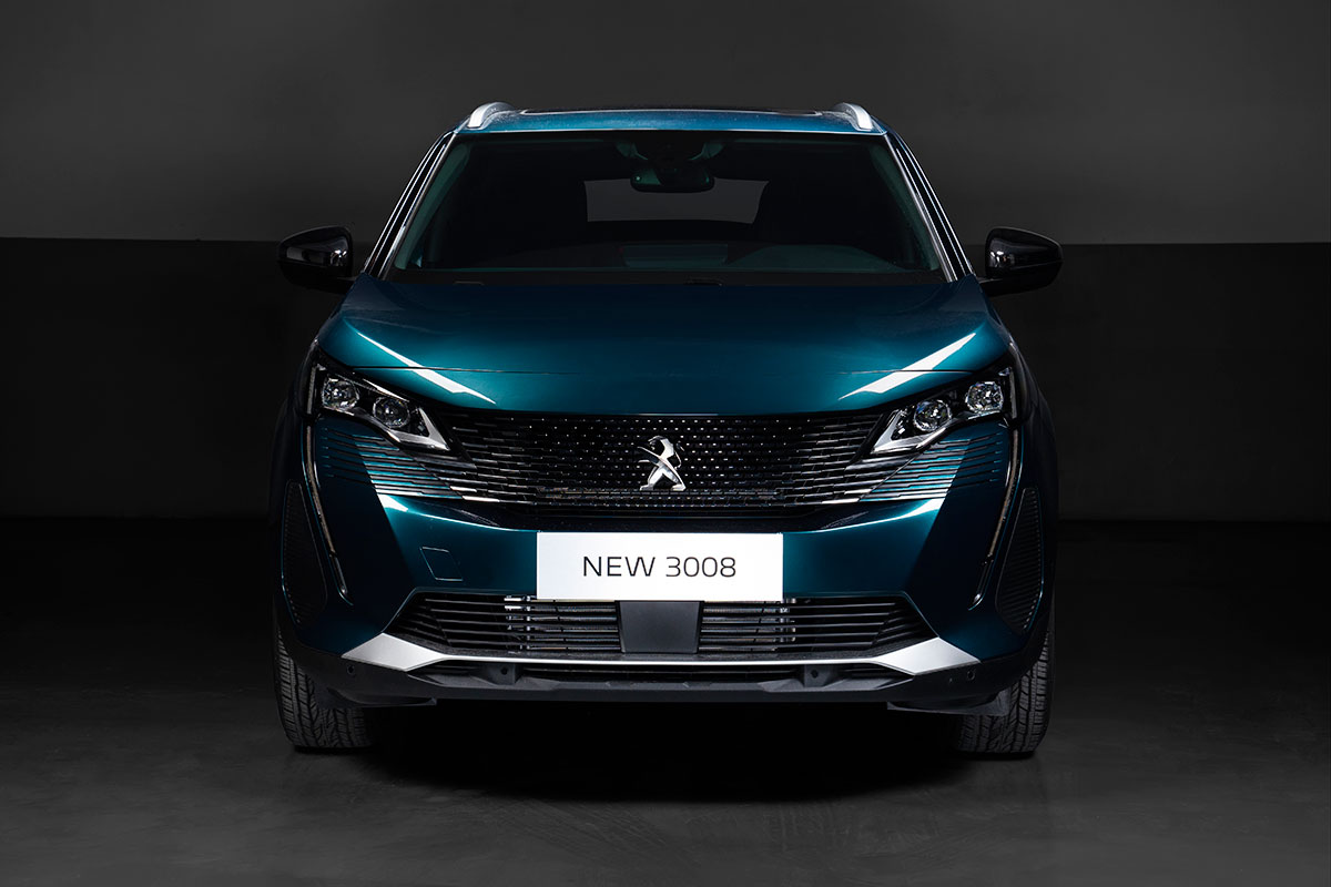 đầu xe Peugeot 3008 2021 mới nhất.
