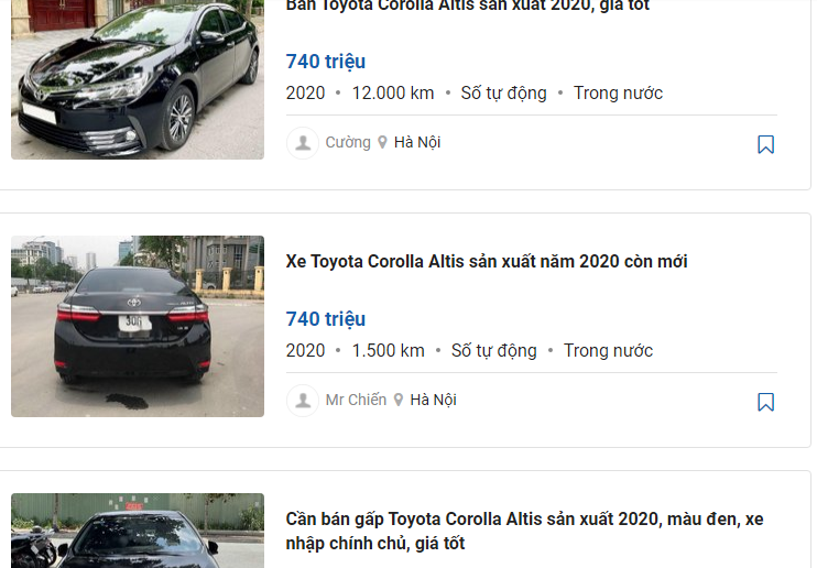 Toyota Corolla Altis cũ được khách Việt ưa chuộng là nhờ vào sức mạnh thương hiệu, dễ thanh khoản 1