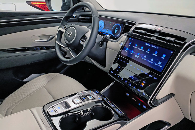 Nội thất của Hyundai Tucson 2021.