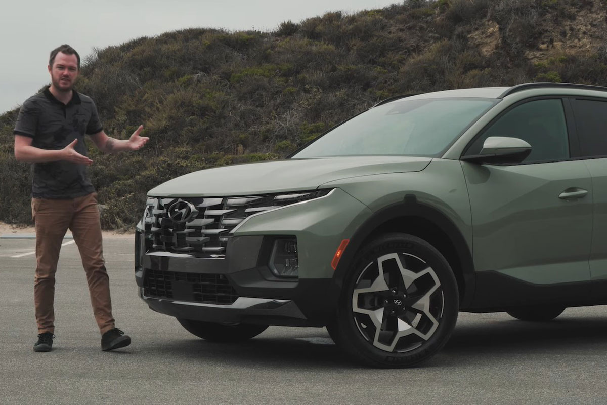 Đây là trải nghiệm Hyundai Santa Cruz 2022 ngoài đời thực Có gì đấu Ford Ranger a2
