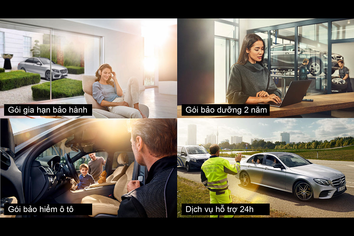Mercedes-Benz là hãng xe hiếm hoi tại Việt Nam triển khai đầy đủ tất cả tiện ích tập trung vì quyền lợi của khách hàng.
