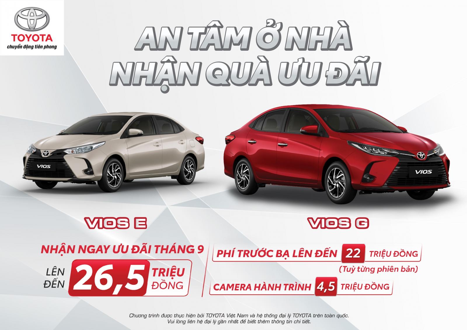 mua xe Toyota Vios trong thời gian này, khách hãng còn nhận được sự hỗ trợ từ Công ty Tài Chính Toyota Việt Nam với gói vay ưu đãi lãi suất  1