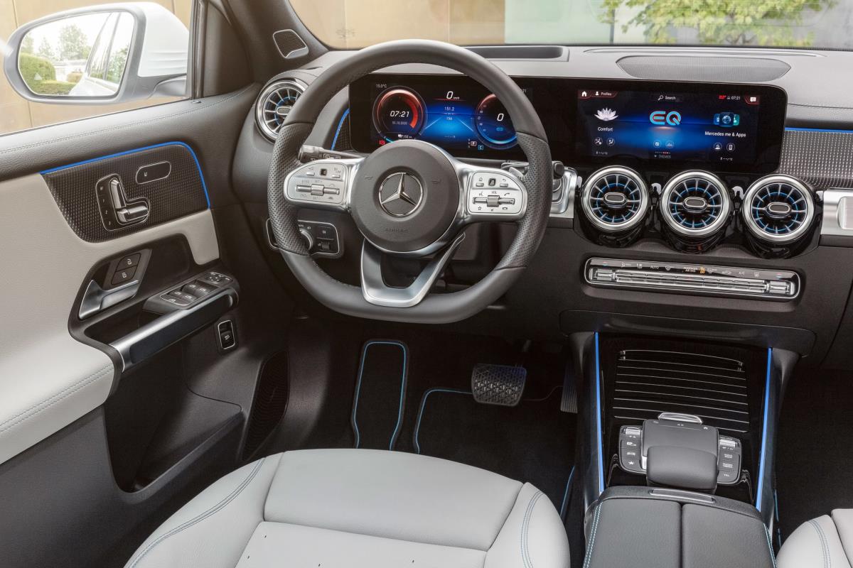 Mercedes EQB 2021 nội thất 1