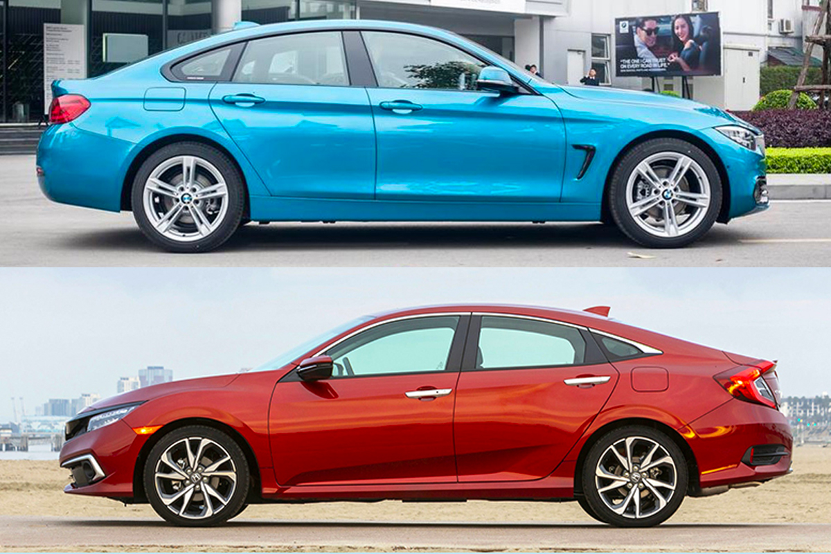 Cách phân biệt xe coupe và sedan.