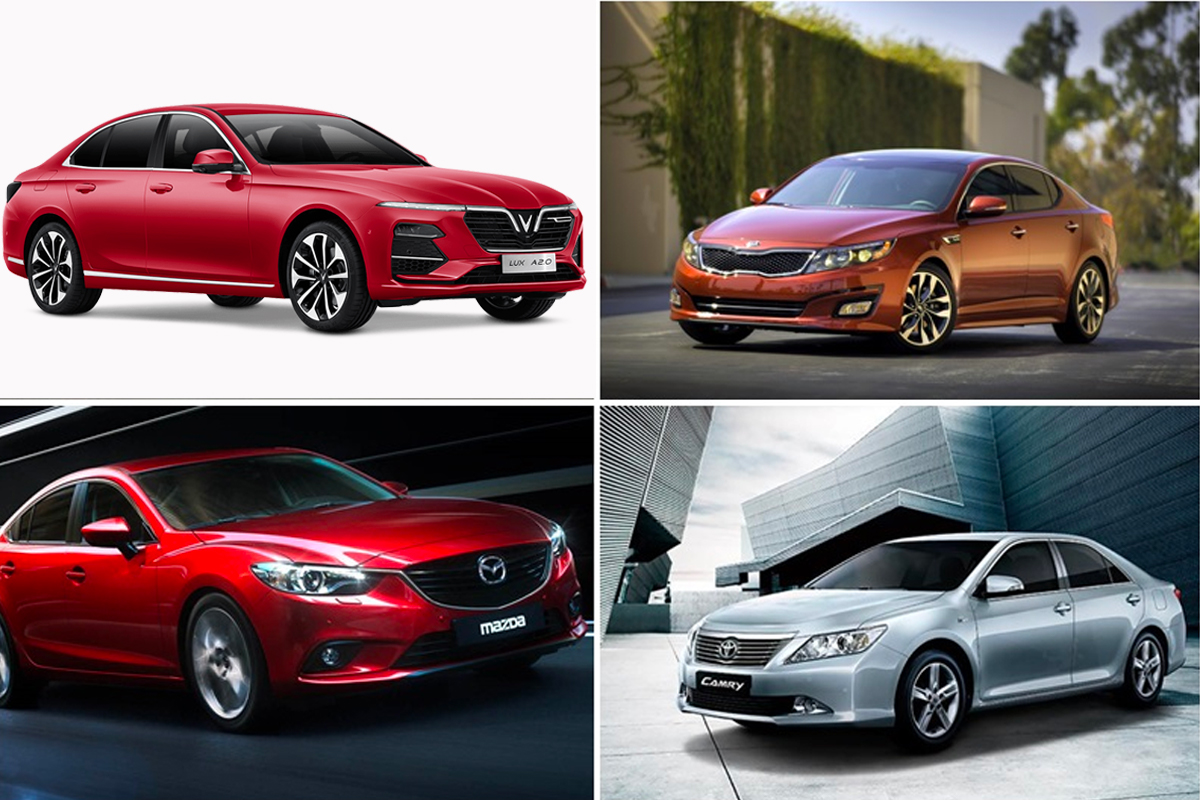 Sedan tầm giá 1 tỷ tháng 8/2021: Camry, Lux A2.0 tụt thảm, duy nhất Mazda6 tăng nhẹ.