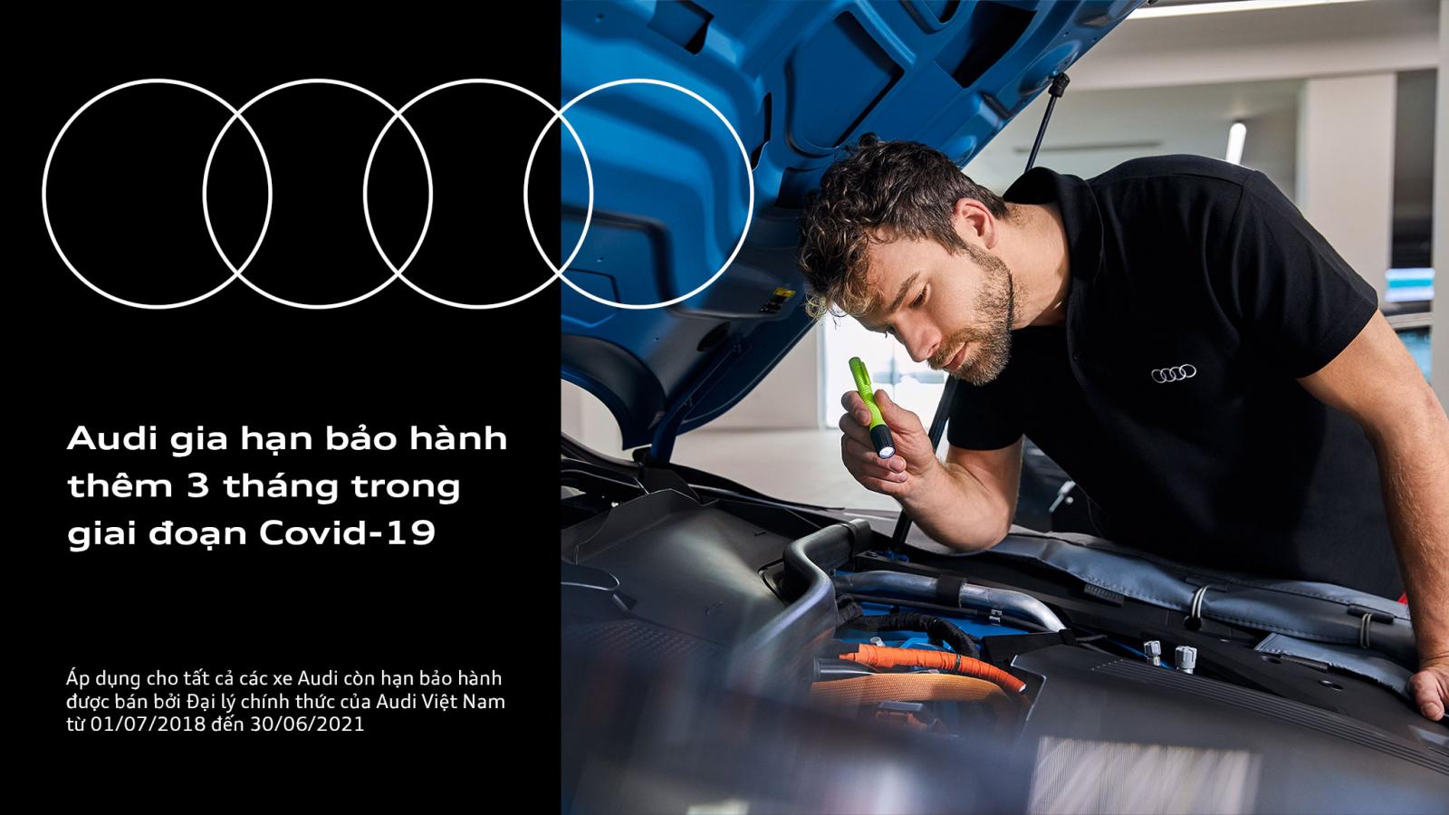 Audi Việt Nam gia hạn bảo hành thêm 3 tháng 1.