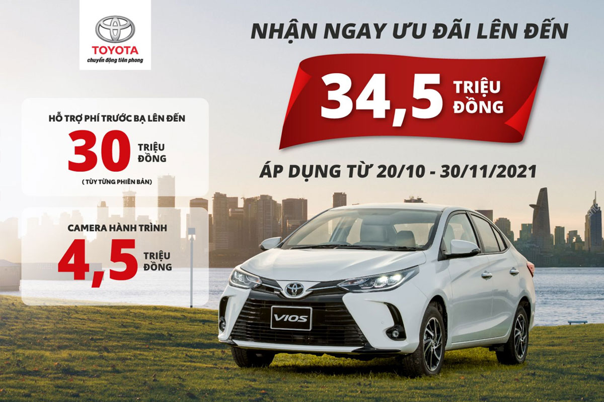 Toyota tiếp tục tung ưu đãi hấp dẫn cho khách mua xe từ 20/10.