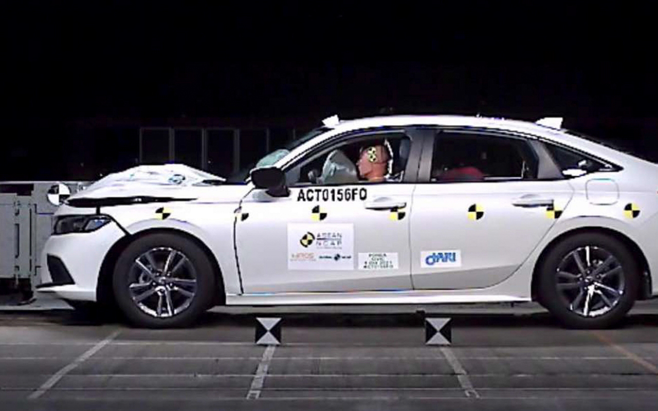 Honda Civic 2022 thử nghiệm an toàn tại ASEAN NCAP.