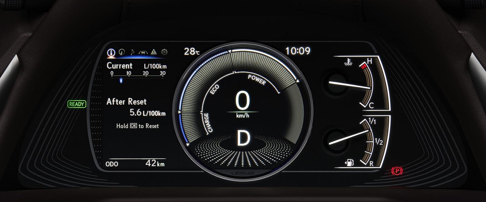 đồng hồ thông tin Lexus ES 300h 2021