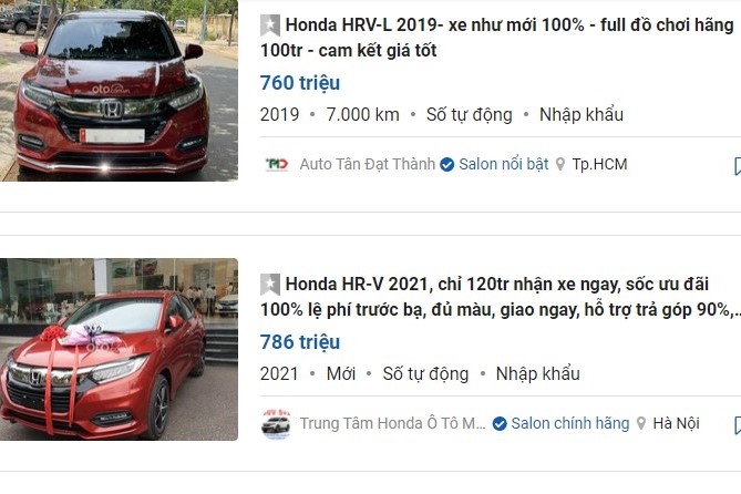 Honda HR-V 2022 ra mắt Thái Lan, bản cũ tại Việt Nam giảm sốc 100 triệu dọn kho 1