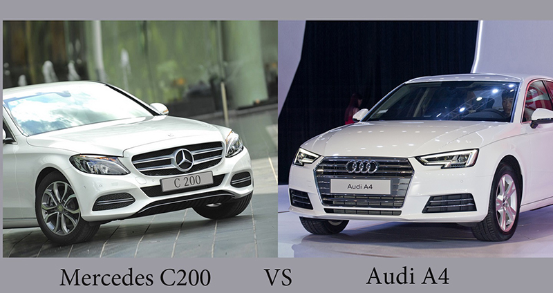 So sánh Audi A4 và Mercedes C200