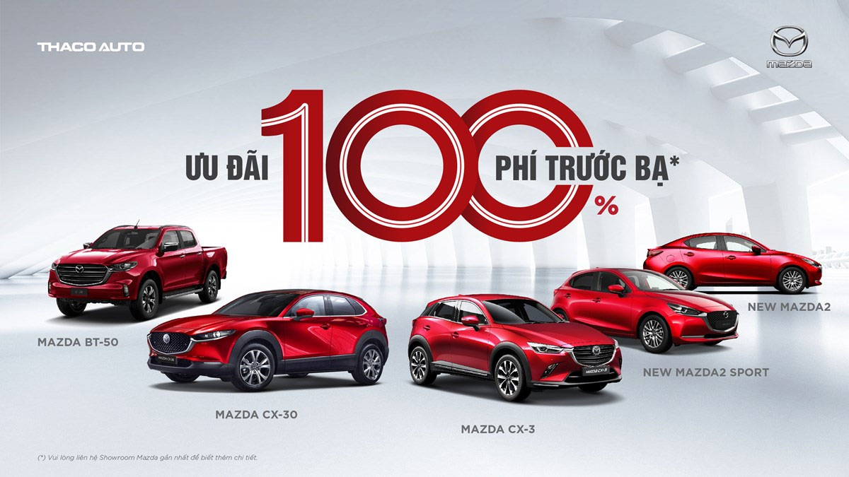 Mazda chơi lớn, ưu đãi 100% phí trước bạ cho loạt xe hot trong tháng 11.