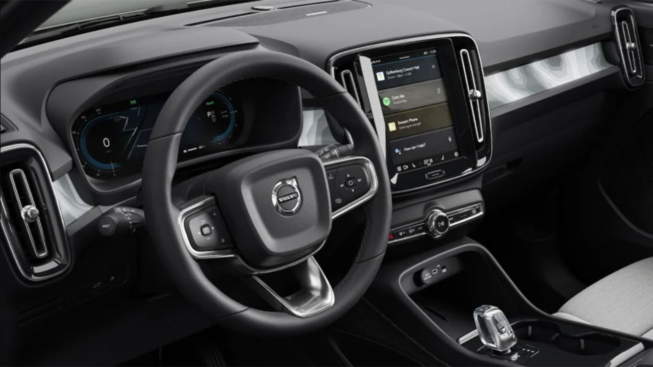 Nội thất của Volvo XC40 bản thuần điện Nội thất của Volvo XC40 bản thuần điện.