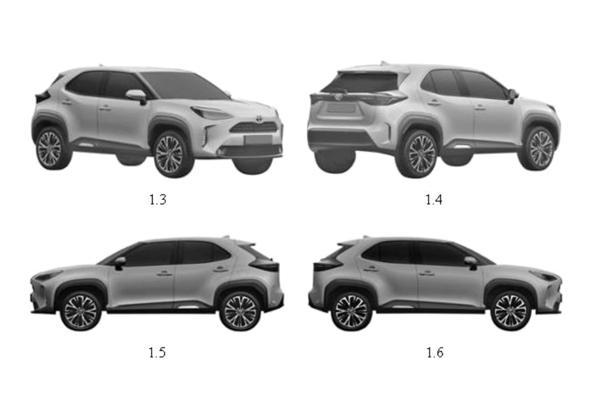 Thông tin Toyota Yaris Cross được ấp chứng nhận bảo hộ kiểu dáng công nghiệp