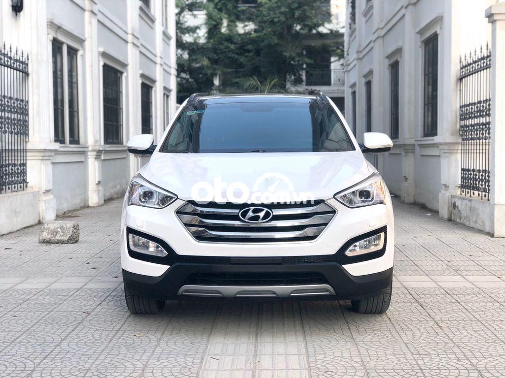 Bán Hyundai Santa Fe đời 2015, màu trắng