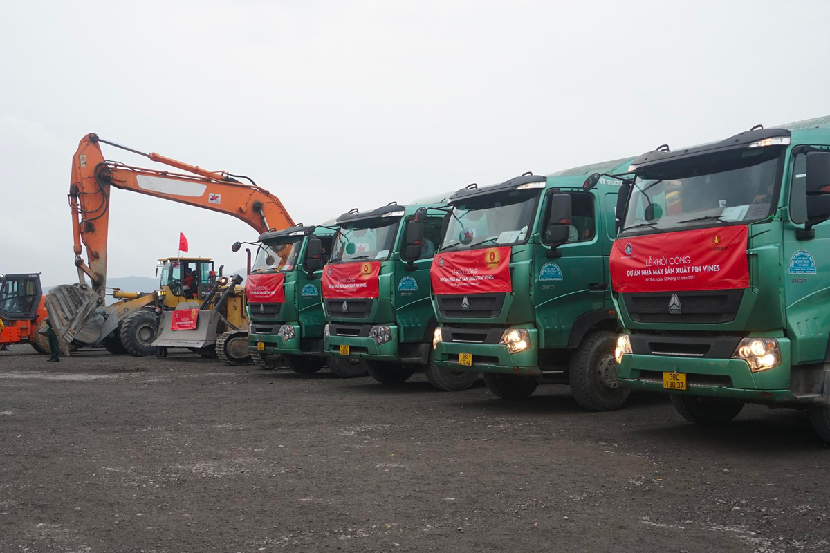 Trong giai đoạn 1, nhà máy sản xuất pin xây dựng với quy mô 8 ha.
