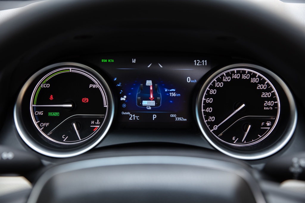 bảng đồng hồ kỹ thuật số xe Toyota Camry 2022.