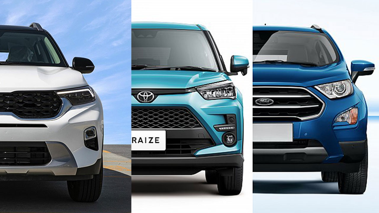 Kia Sonet, Toyota Raize và Ford EcoSport.