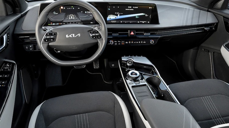 vô-lăng xe KIA EV6 2022.