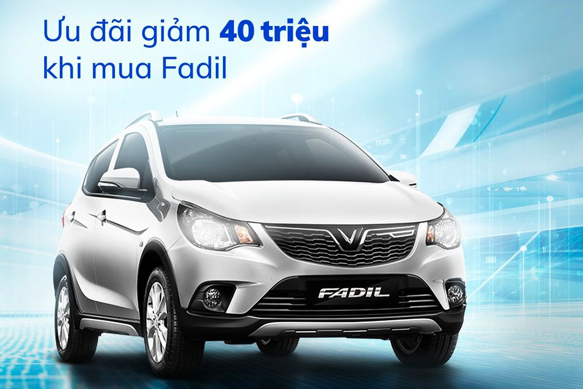 VinFast Fadil tiếp tục ưu đãi 40 triệu trong tháng 5.