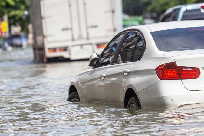 Cần lưu lại hình ảnh thực tế tình trạng xe bị ngập nước.