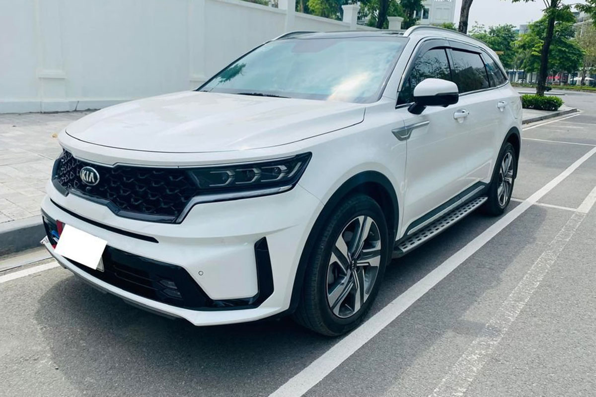 ngoại hình KIa Sorento 2021 cũ.