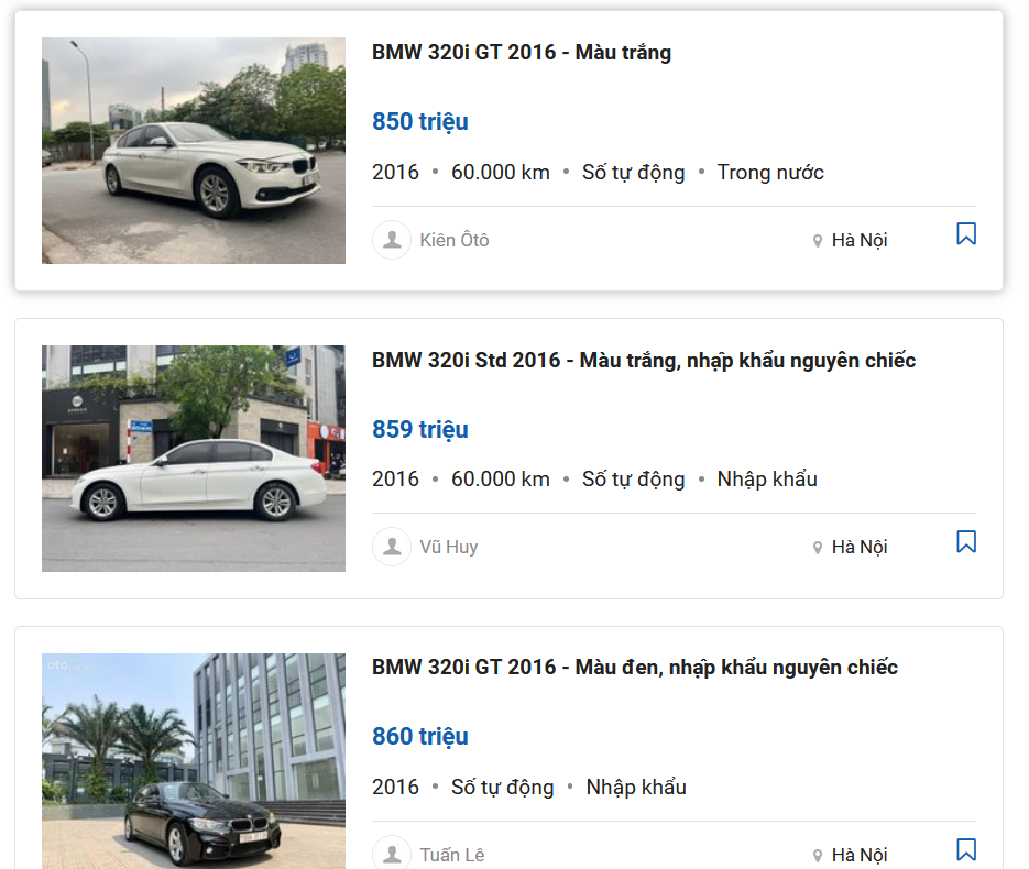 giá xe BMW 320i 2016 – 2018 giá xe BMW 320i 2016 – 2018.