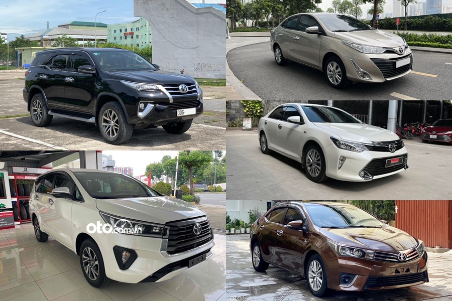 Điểm danh 5 mẫu xe Toyota cũ hấp dẫn người mua nhất thị trường tháng 6 1