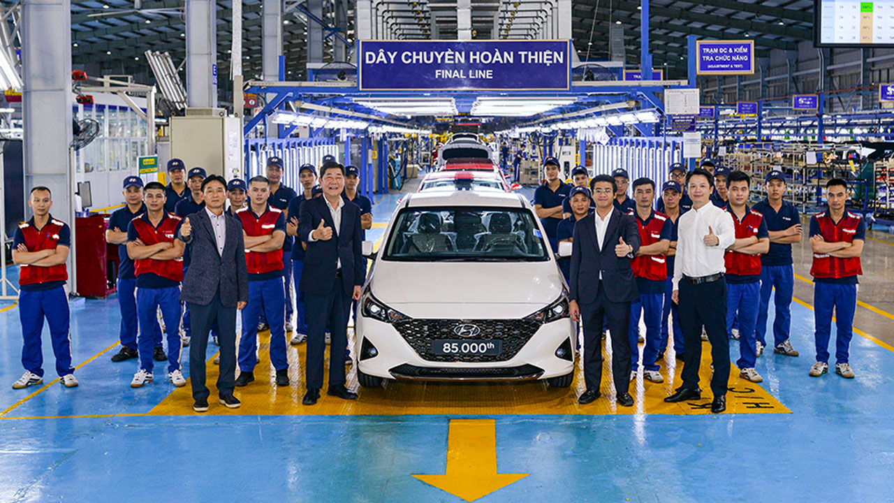 Chính thức xuất xưởng chiếc xe Hyundai Accent thứ 85.000 tại Việt Nam