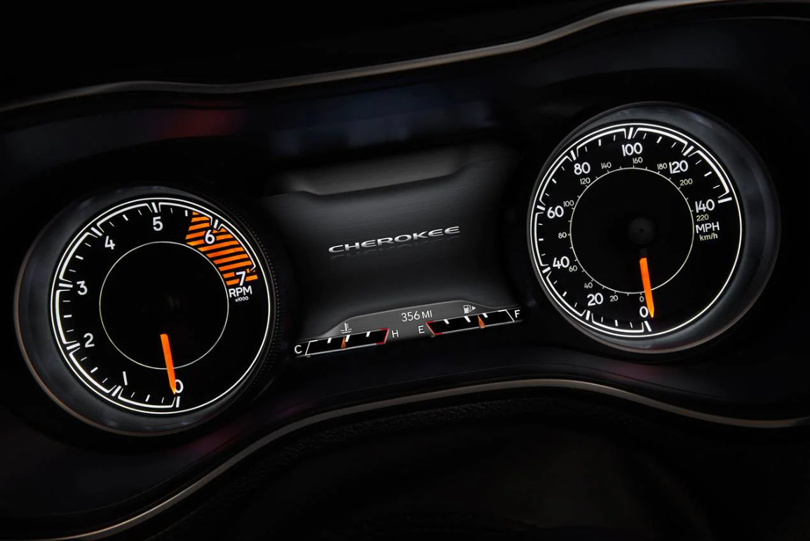Đồng hồ xe Jeep Cherokee 2022.