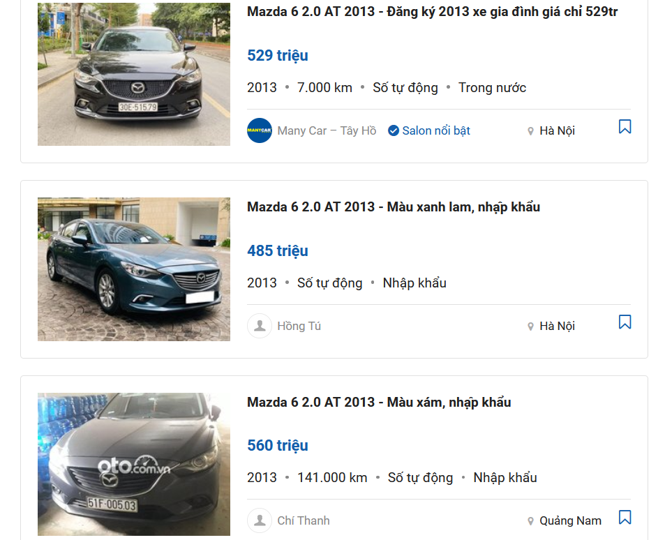 Mazda 6 2013 - 2015.