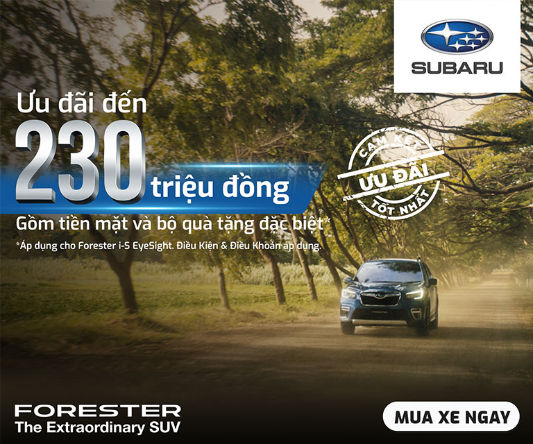 Subaru Việt Nam tung ưu đãi đặc biệt chỉ có trong tháng 9/2022.