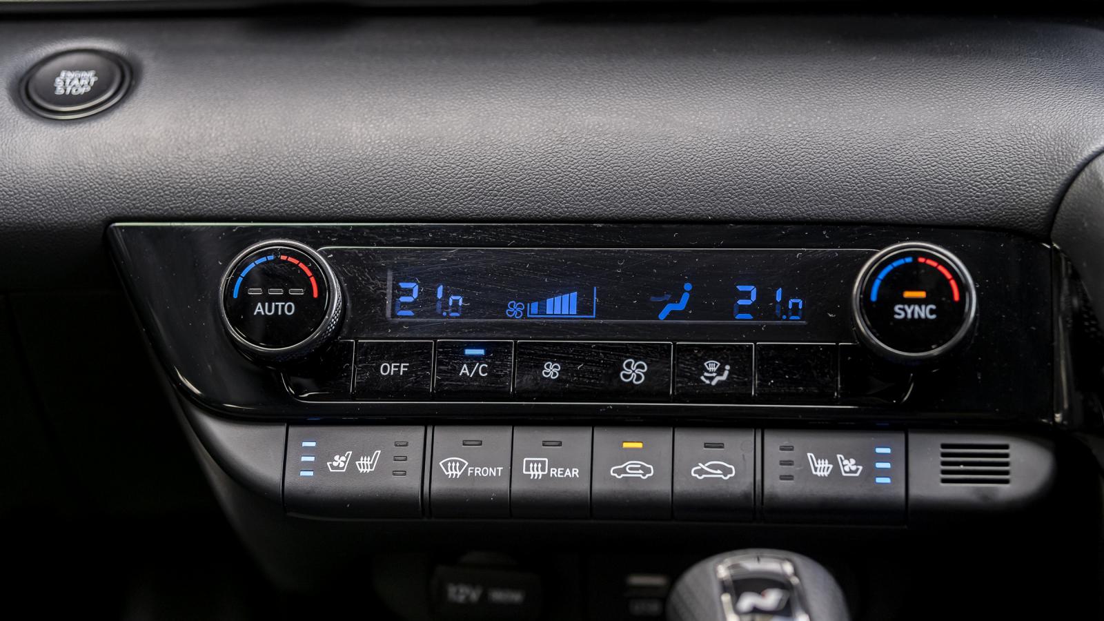 Hệ thống điều hòa trên Hyundai Elantra.