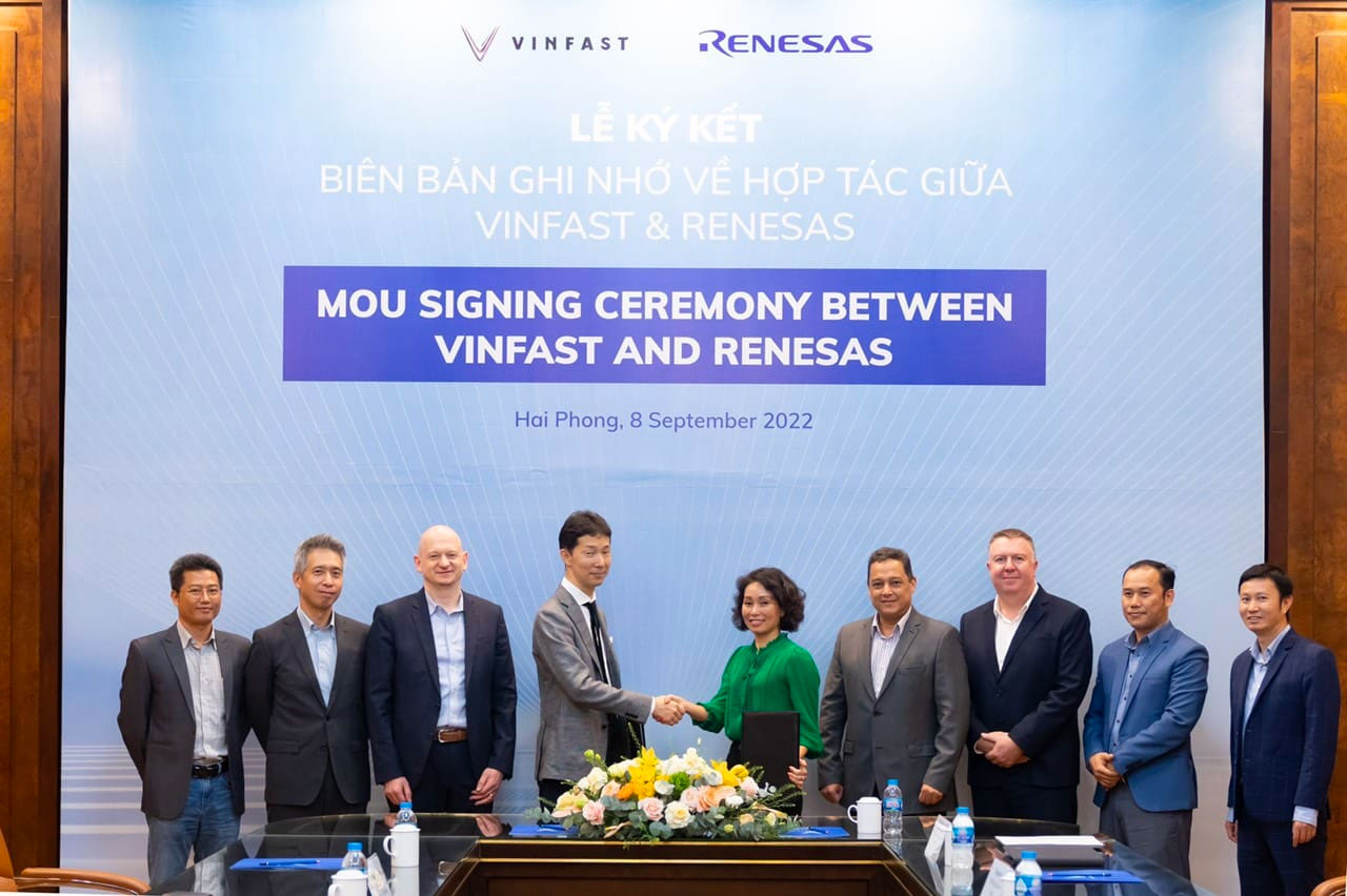 VinFast bắt tay Tập đoàn Điện tử Nhật Bản Renesas phát triển công nghệ ô tô điện