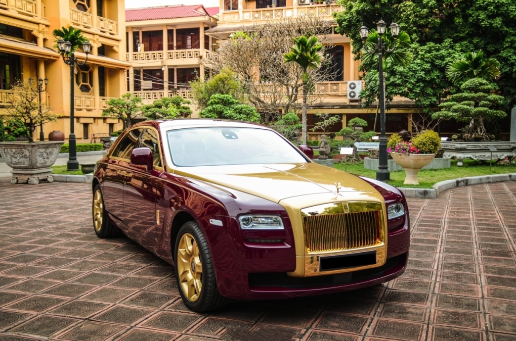 Rolls-Royce Ghost mạ vàng Rolls-Royce Ghost mạ vàng.