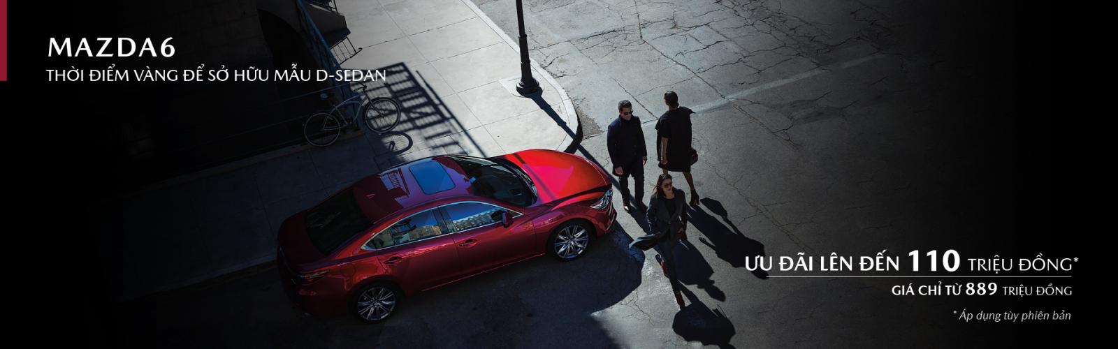 Khách mua xe Mazda6 trong tháng 10 được hưởng ưu đãi lên đến 110 triệu đồng.