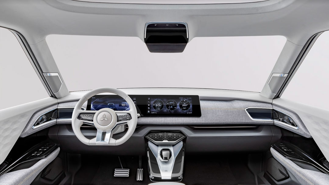 Nội thất Mitsubishi XFC Concept hướng đến sự thoải mái và tiện dụng. 