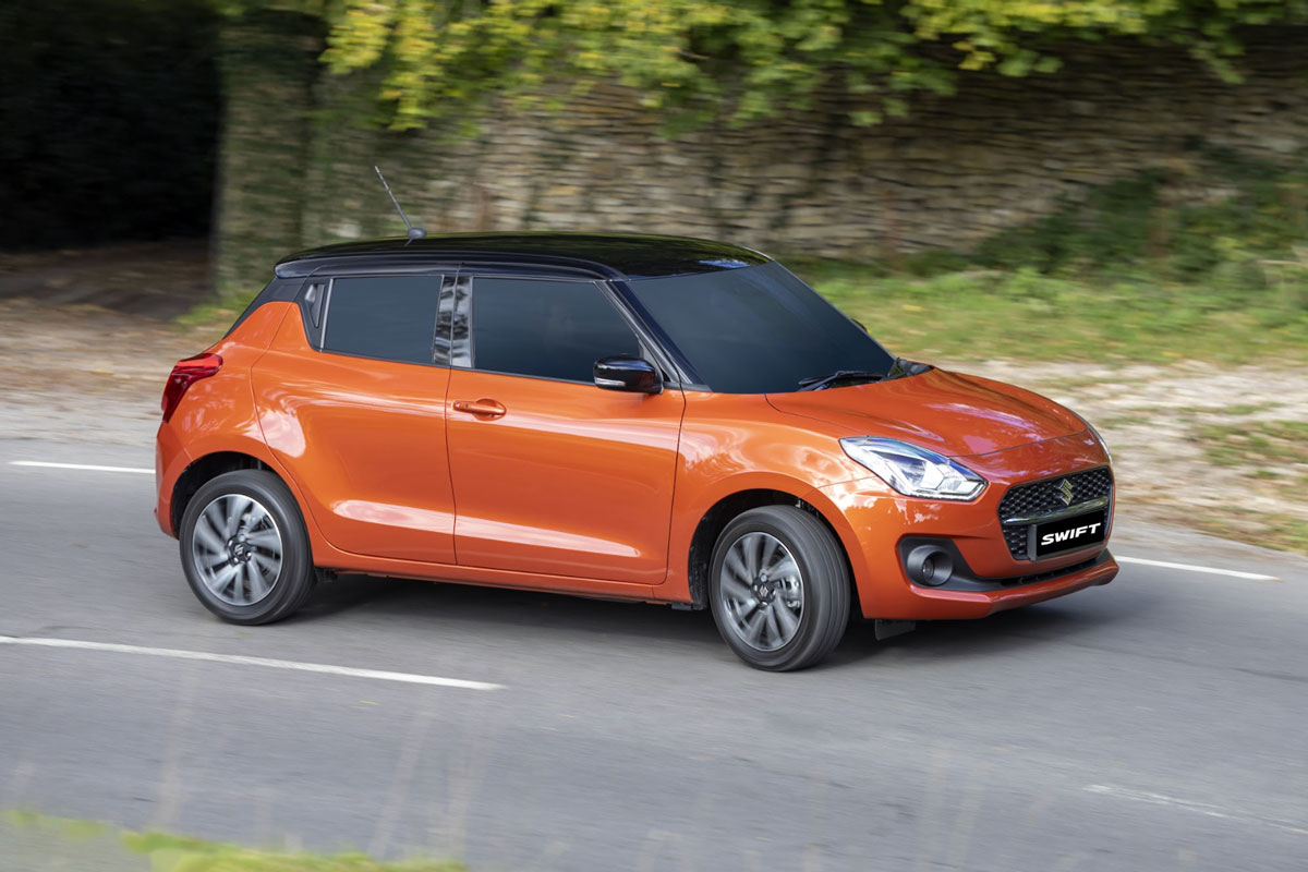 Suzuki Swift có thiết kế mang nhiều nét hoài cổ mang đậm chất Châu Âu.