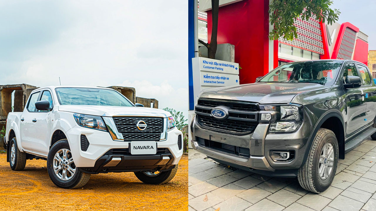 So sánh Nissan Navara EL 2WD và Ford Ranger XLS 4x2 AT: Cùng tầm giá, đâu là lựa chọn tối ưu?