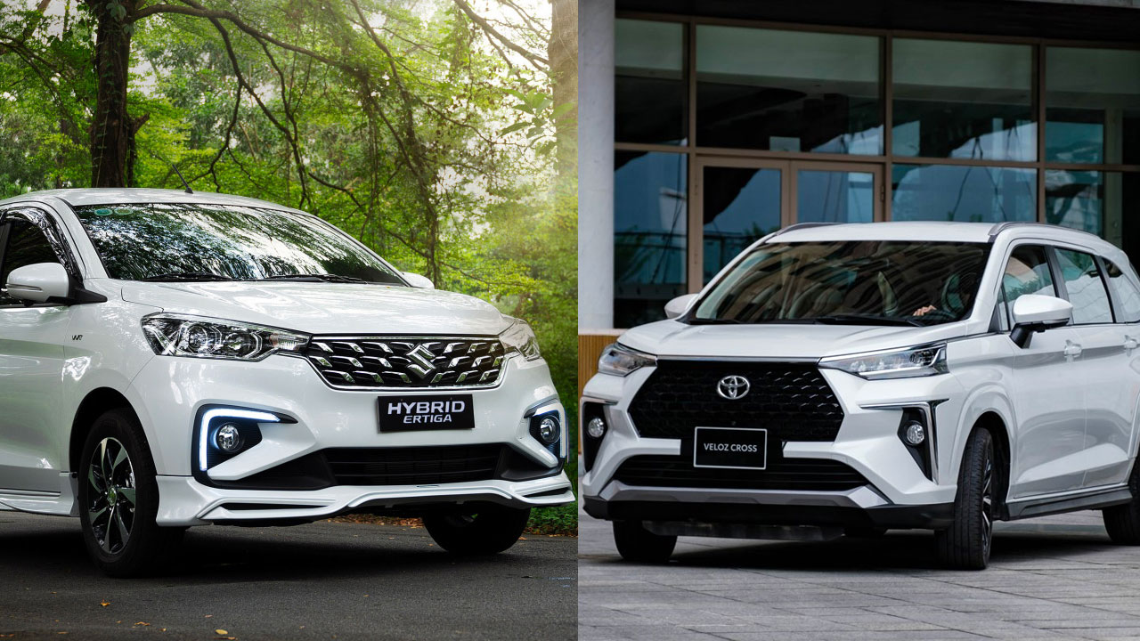 So sánh Suzuki Ertiga Hybrid và Toyota Veloz Cross: Chọn tiết kiệm nhiên liệu hay nhiều công nghệ?